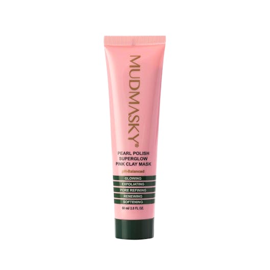 Maschera per il viso super glow all'argilla rosa