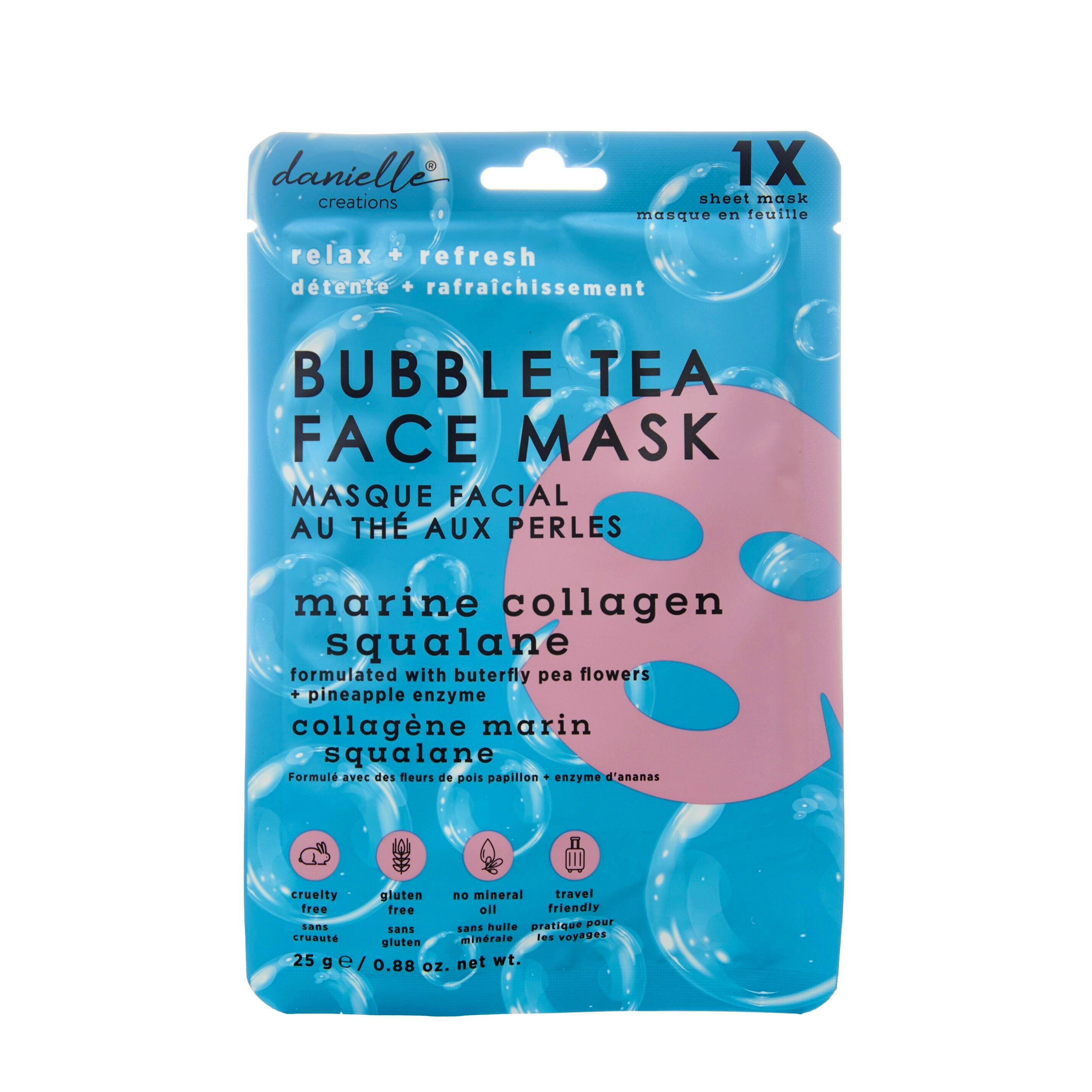 Maschera viso in tessuto Bubble Tea