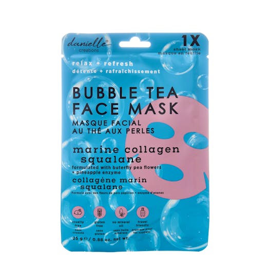 Maschera viso in tessuto Bubble Tea