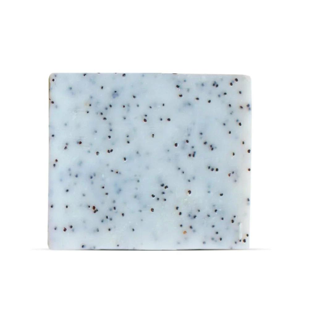 Saponetta detergente fragola e semi di papavero