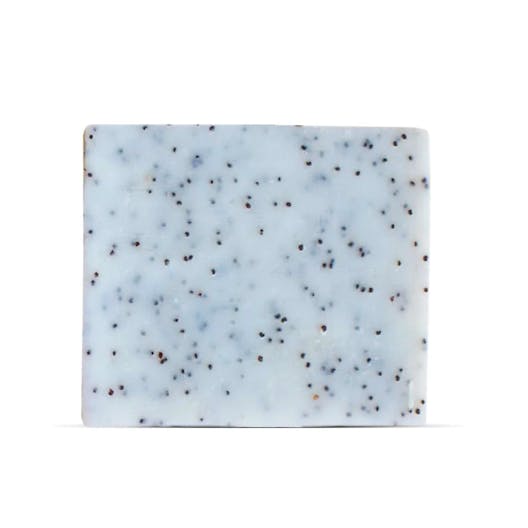 Saponetta detergente fragola e semi di papavero