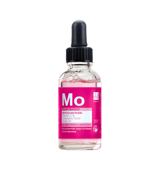 Olio viso alla rosa marocchina con acido ialuronico e vitamina C