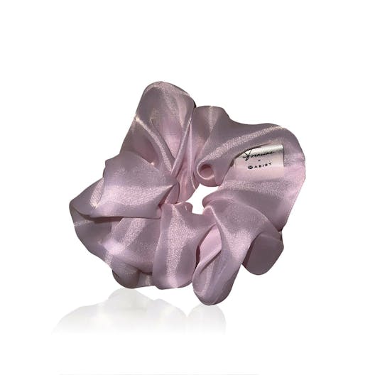 Scrunchie in Organza Rosa